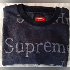 Supreme | Shirts | Supreme Jacquard Logo Crewneck Ss8 | Poshmark